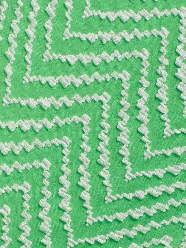 Milly Women's Verde Chevron Bikini Bottom - Green - Size Large | Thumbnail 6