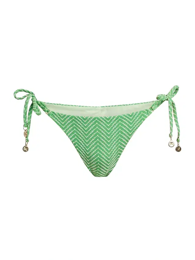 Milly Women's Verde Chevron Bikini Bottom - Green