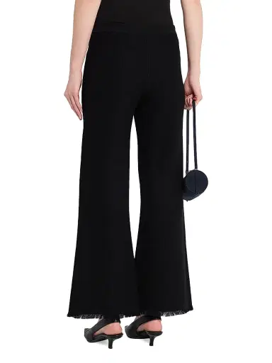 Kobi Halperin Women's Valley Knit Flare Trousers - Black | Thumbnail 4