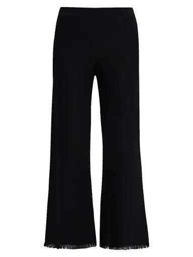 Kobi Halperin Women's Valley Knit Flare Trousers - Black | Thumbnail 1
