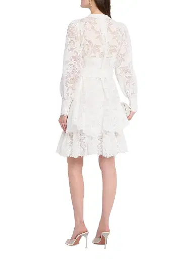 Kobi Halperin Women's Gillian Lace Tiered Minidress | Thumbnail 4 Kobi Halperin Women's Gillian Lace Tiered Minidress | Thumbnail 4