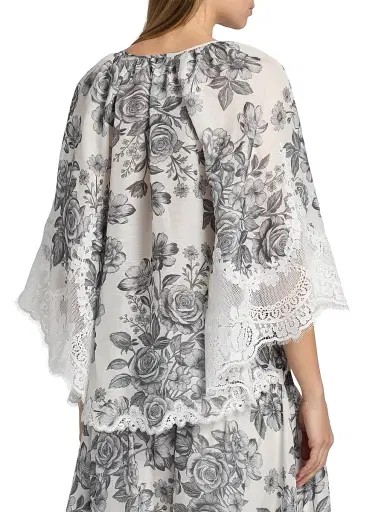 Kobi Halperin Women's Paloma Floral Lace-Trim Blouse | Thumbnail 5 Kobi Halperin Women's Paloma Floral Lace-Trim Blouse | Thumbnail 5