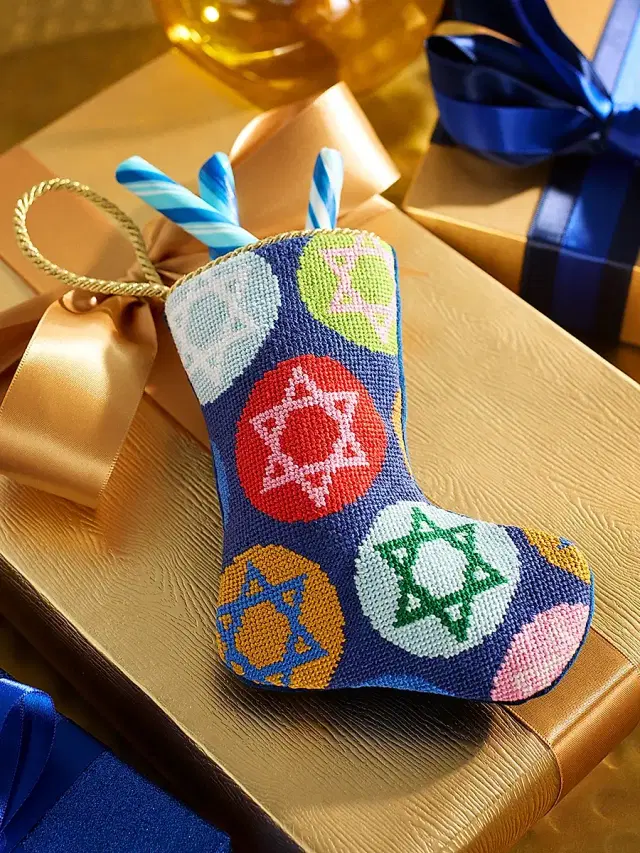 Bauble Stockings Superstar Of David Mini Hanukkah Bauble Stocking
