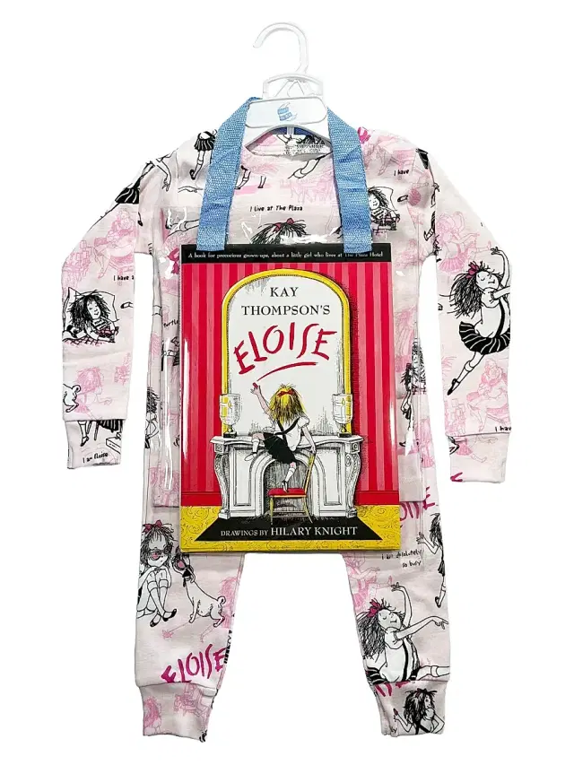 Books To Bed Little Girl's & Girl's Eloise Printed Cotton Pajamas & Book Set - Pink