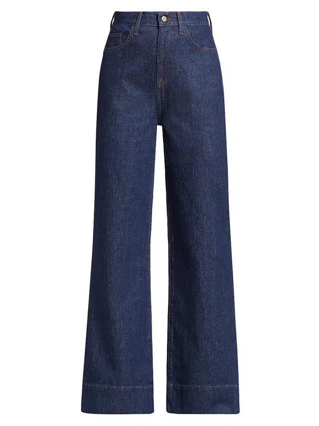 Triarchy Women's Ms. Onassis High-Rise Wide-Leg Jeans - Dark Indigo