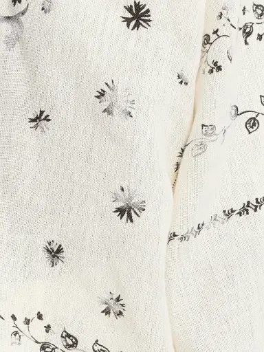 Alberta Ferretti Women's Printed Linen Blouse - Multi | Thumbnail 7 Alberta Ferretti Women's Printed Linen Blouse - Multi | Thumbnail 7