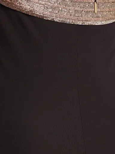 Alberta Ferretti Women's Sequin-Embellished Jersey Empire-Waist Gown - Black | Thumbnail 7