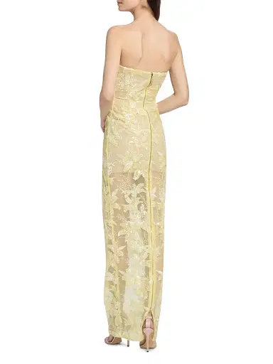 Bronx and Banco Women's Sequin-Embellished Sheath Maxi Dress - Buttery Yellow | Thumbnail 5