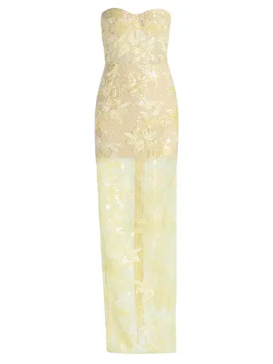 Bronx and Banco Women's Sequin-Embellished Sheath Maxi Dress - Buttery Yellow | Thumbnail 1