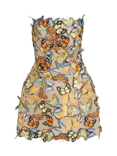 Bronx and Banco Women's Bella 3D Butterfly Maraya Strapless Minidress | Thumbnail 1 Bronx and Banco Women's Bella 3D Butterfly Maraya Strapless Minidress | Thumbnail 1