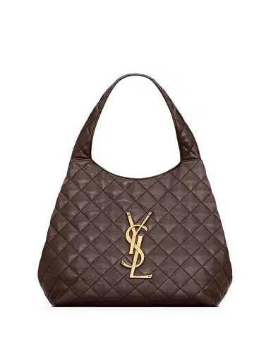 Saint Laurent Women's Icare Medium Tote Bag in Quilted Nappa - Dark Chocolate | Thumbnail 3 Saint Laurent Women's Icare Medium Tote Bag in Quilted Nappa - Dark Chocolate | Thumbnail 3