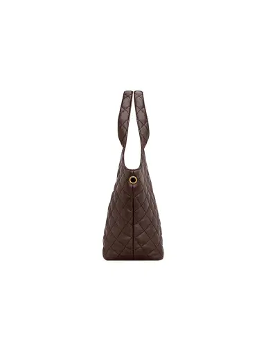 Saint Laurent Women's Icare Medium Tote Bag in Quilted Nappa - Dark Chocolate | Thumbnail 6 Saint Laurent Women's Icare Medium Tote Bag in Quilted Nappa - Dark Chocolate | Thumbnail 6
