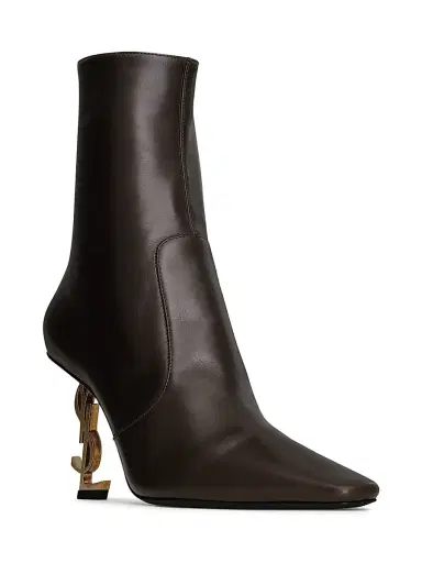 Saint Laurent Women's Booties in Smooth Leather - Brown - Size 10 | Thumbnail 2 Saint Laurent Women's Booties in Smooth Leather - Brown - Size 10 | Thumbnail 2