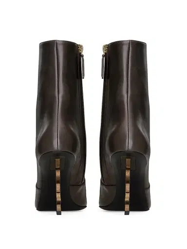 Saint Laurent Women's Booties in Smooth Leather - Brown - Size 10 | Thumbnail 5 Saint Laurent Women's Booties in Smooth Leather - Brown - Size 10 | Thumbnail 5