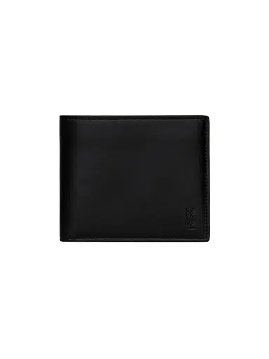 Saint Laurent Men's Tiny Cassandre East-West Wallet in Matte Leather | Thumbnail 1 Saint Laurent Men's Tiny Cassandre East-West Wallet in Matte Leather | Thumbnail 1