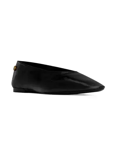 Saint Laurent Women's Sao Ballerinas in Smooth Leather | Thumbnail 2 Saint Laurent Women's Sao Ballerinas in Smooth Leather | Thumbnail 2