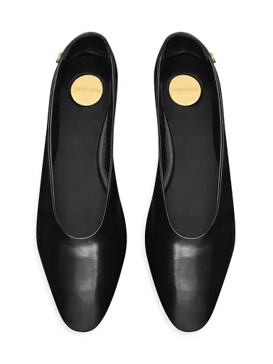 Saint Laurent Women's Sao Ballerinas in Smooth Leather | Thumbnail 3 Saint Laurent Women's Sao Ballerinas in Smooth Leather | Thumbnail 3