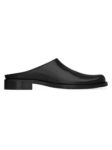 Saint Laurent Men's Angus Mules in Smooth Leather - Black - Size 12 | Thumbnail 1