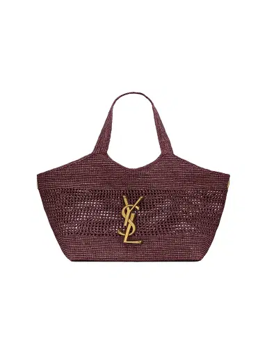 Saint Laurent Women's Icare Medium Tote Bag in Raffia | Thumbnail 1 Saint Laurent Women's Icare Medium Tote Bag in Raffia | Thumbnail 1