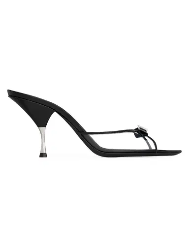 Saint Laurent Women's Jerry Mules in Tpu and Rhinestones - Black | Thumbnail 1 Saint Laurent Women's Jerry Mules in Tpu and Rhinestones - Black | Thumbnail 1