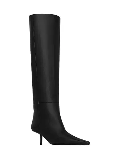 Saint Laurent Women's Victoire Boots in Smooth Leather - Black | Thumbnail 2 Saint Laurent Women's Victoire Boots in Smooth Leather - Black | Thumbnail 2