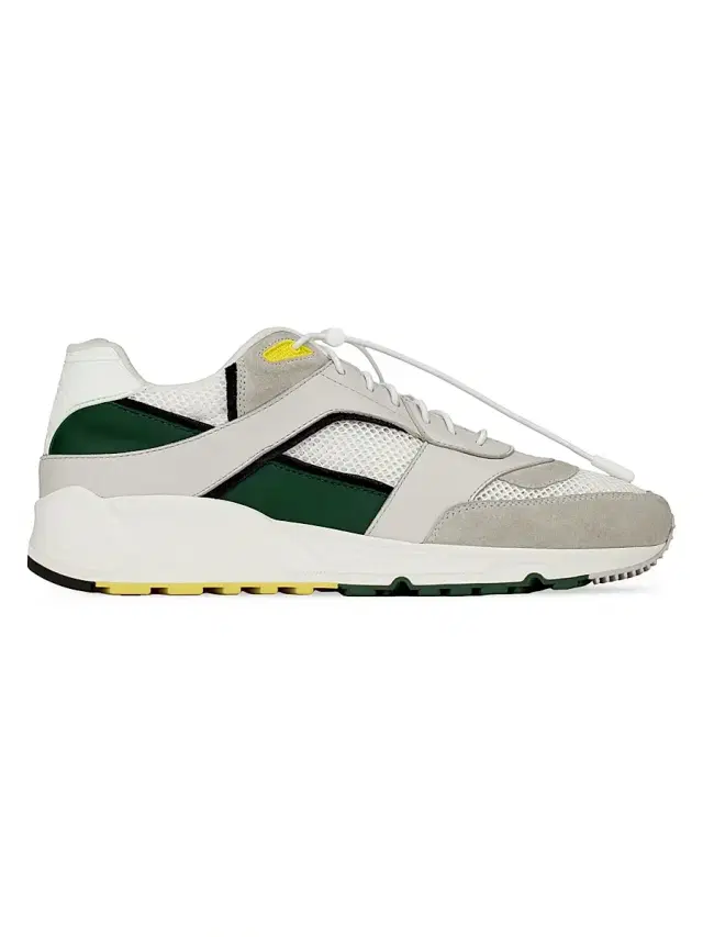 Saint Laurent Men's Bump Sneakers in Smooth Leather and Suede - Multicolored