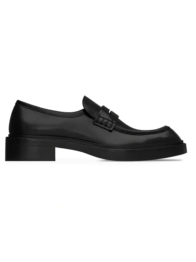 Men's Harvey Loafers in Smooth Leather - Black