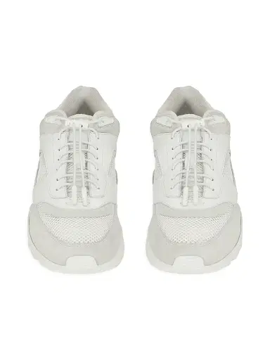 Saint Laurent Men's Bump Sneakers in Smooth Leather and Suede - Optic White - Size 13 | Thumbnail 4 Saint Laurent Men's Bump Sneakers in Smooth Leather and Suede - Optic White - Size 13 | Thumbnail 4