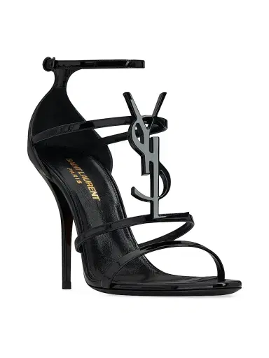 Saint Laurent Women's Cassandra Sandals in Patent Leather | Thumbnail 2 Saint Laurent Women's Cassandra Sandals in Patent Leather | Thumbnail 2