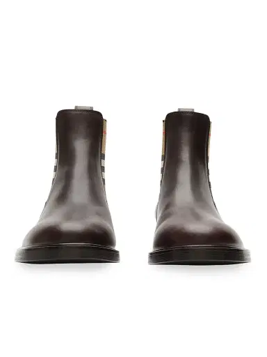 Burberry Men's Pembroke Leather Boots | Thumbnail 2