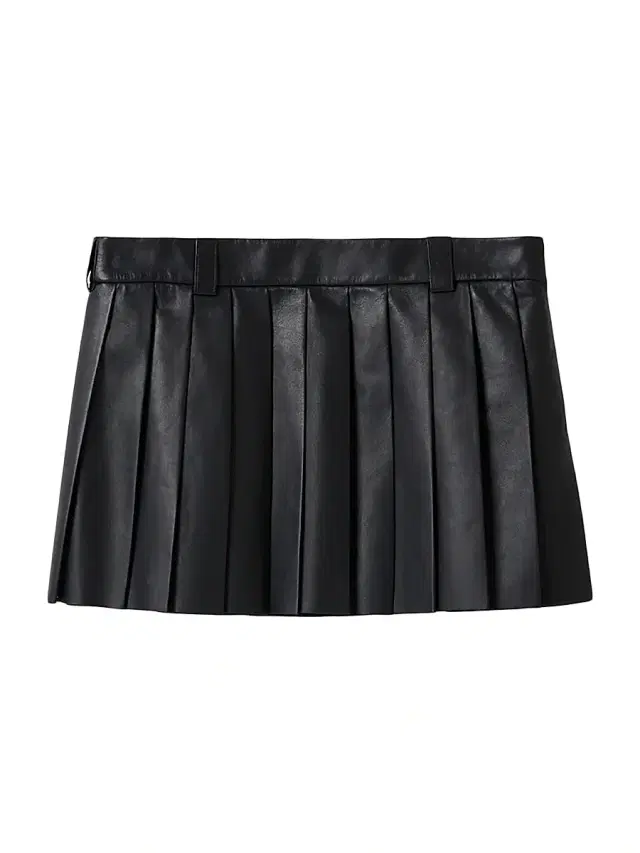 Women's Nappa Leather Skirt - Black