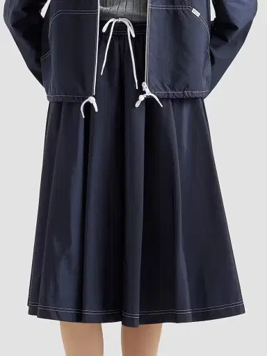 Prada Women's Light Nylon Full Skirt | Thumbnail 2 Prada Women's Light Nylon Full Skirt | Thumbnail 2