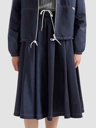 Prada Women's Light Nylon Full Skirt | Thumbnail 3 Prada Women's Light Nylon Full Skirt | Thumbnail 3