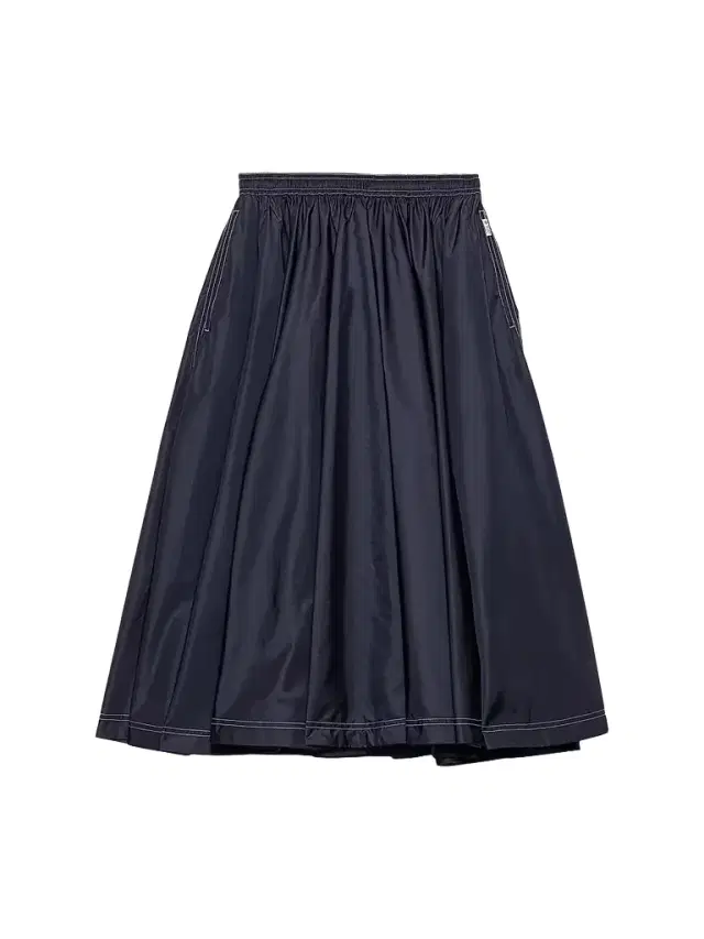 Prada Women's Light Nylon Full Skirt - Blue