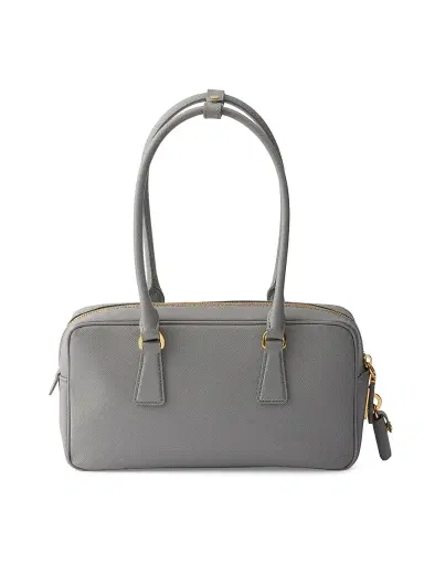 Prada Women's Small Saffiano Leather Top Handle Bag - Grey | Thumbnail 3 Prada Women's Small Saffiano Leather Top Handle Bag - Grey | Thumbnail 3