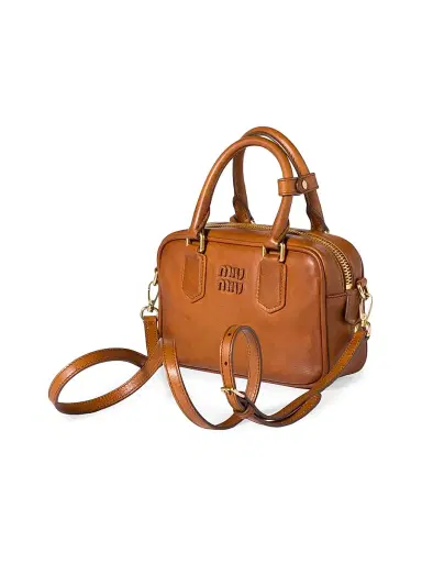 Miu Miu Women's Arcadie Leather Top Handle Bag | Thumbnail 4 Miu Miu Women's Arcadie Leather Top Handle Bag | Thumbnail 4