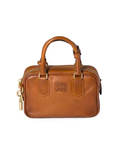 Miu Miu Women's Arcadie Leather Top Handle Bag | Thumbnail 1 Miu Miu Women's Arcadie Leather Top Handle Bag | Thumbnail 1