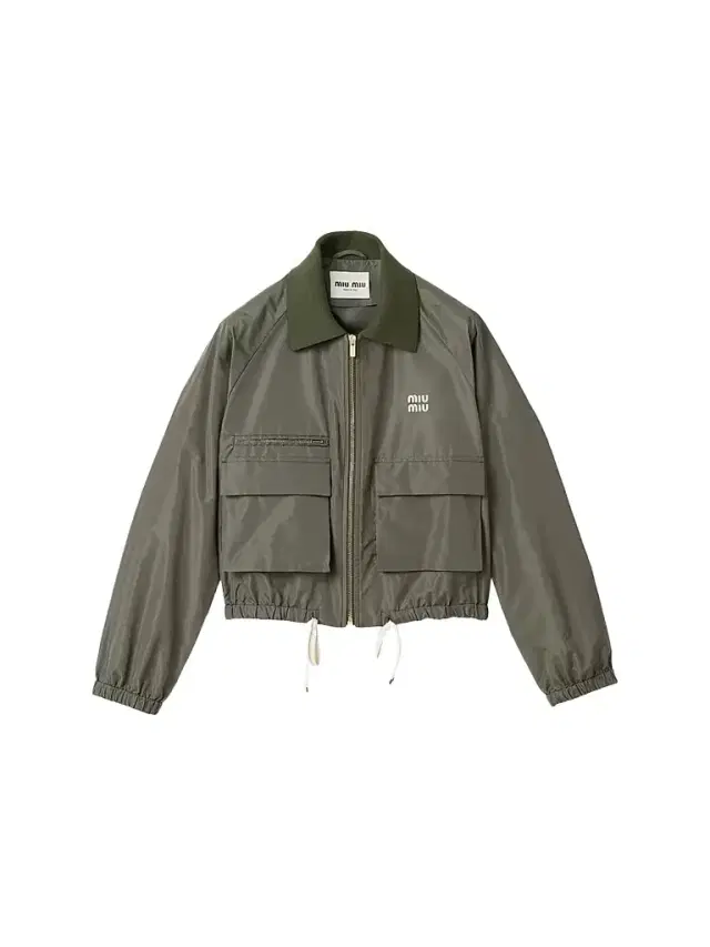 Women's Technical Fabric Blouson Jacket - Green