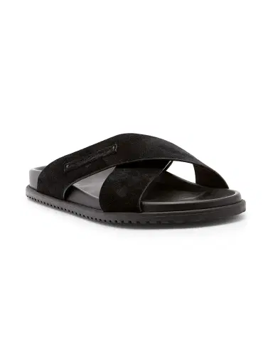 Dolce & Gabbana Men's Suede Crisscross Sandals - Black - Size 13 | Thumbnail 2 Dolce & Gabbana Men's Suede Crisscross Sandals - Black - Size 13 | Thumbnail 2