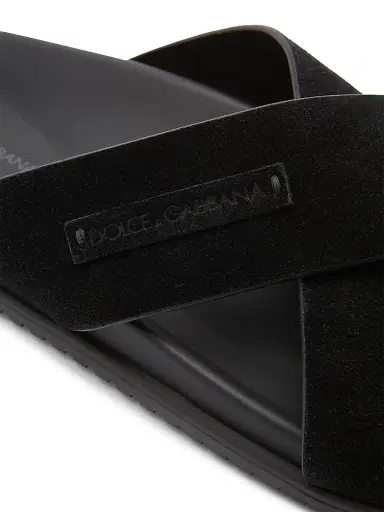 Dolce & Gabbana Men's Suede Crisscross Sandals - Black - Size 13 | Thumbnail 5 Dolce & Gabbana Men's Suede Crisscross Sandals - Black - Size 13 | Thumbnail 5