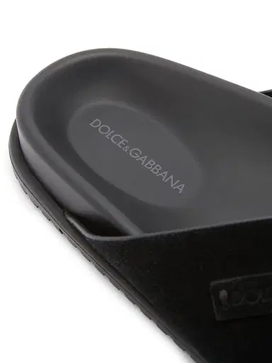 Dolce & Gabbana Men's Suede Crisscross Sandals - Black - Size 13 | Thumbnail 6 Dolce & Gabbana Men's Suede Crisscross Sandals - Black - Size 13 | Thumbnail 6