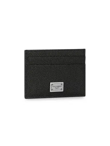 Dolce & Gabbana Men's Leather Card Holder - Nero | Thumbnail 2 Dolce & Gabbana Men's Leather Card Holder - Nero | Thumbnail 2