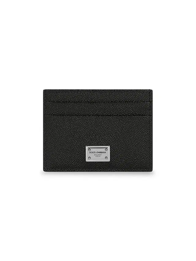 Men's Leather Card Holder - Nero