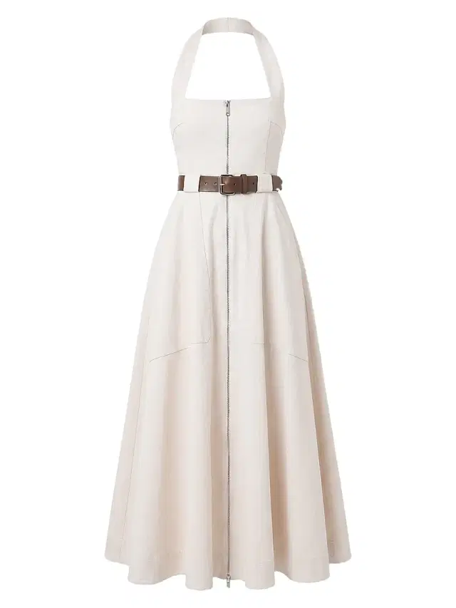 Nicholas the Label Women's Anastasia Cotton Zip-Front Belted Midi-Dress -