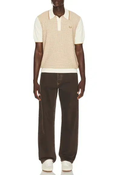 Fred Perry Tonic Waffle Knitted Polo | Thumbnail 3 Fred Perry Tonic Waffle Knitted Polo | Thumbnail 3