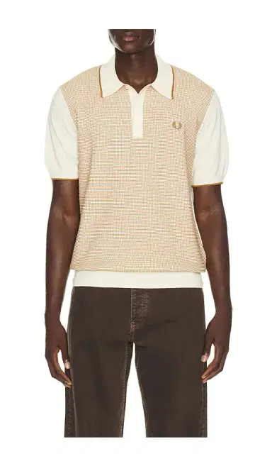 Fred Perry Tonic Waffle Knitted Polo | Thumbnail 6 Fred Perry Tonic Waffle Knitted Polo | Thumbnail 6