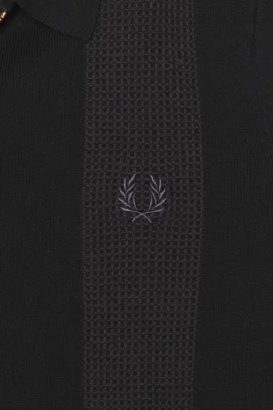 Fred Perry Panel Detail Knitted Polo | Thumbnail 5