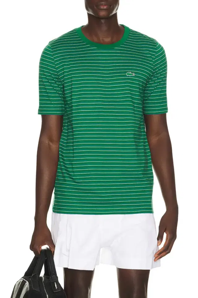 Lacoste Runway Striped Jersey T-Shirt