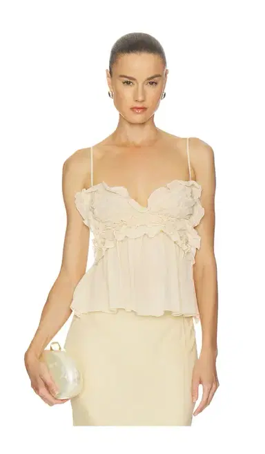 Blumarine Sheet Ruffle Top | Thumbnail 1