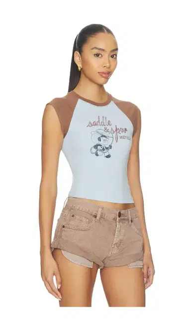 DAYDREAMER Saddle & Spur Motel Raglan Tank Top | Thumbnail 2